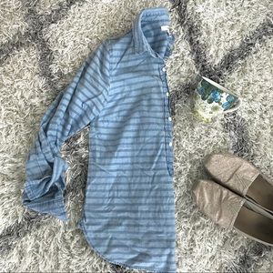 J. Crew chambray striped pullover, S/M, size 2